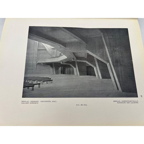 Architectural Design in Concrete 1927 Hardcover T.P. Bennett Vintage Book - Picture 5 of 12